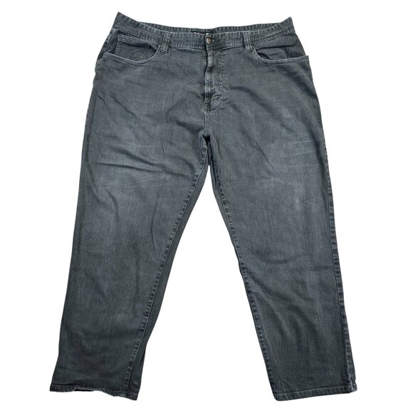 Akademiks Jeans Mens 48x34 Gray Baggy Straight Leg Relaxed Fit Streetwear - Picture 1 of 10